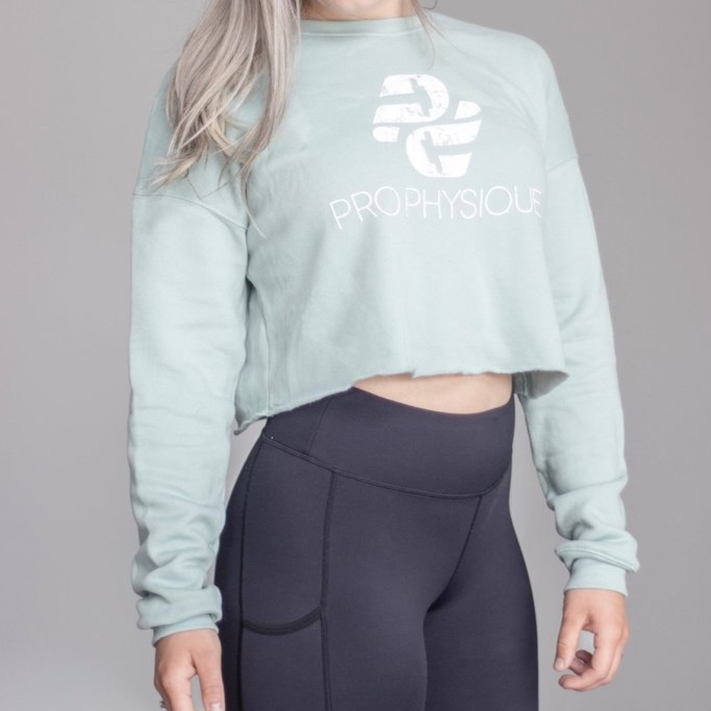 Team Pro Physique cropped fleece crew